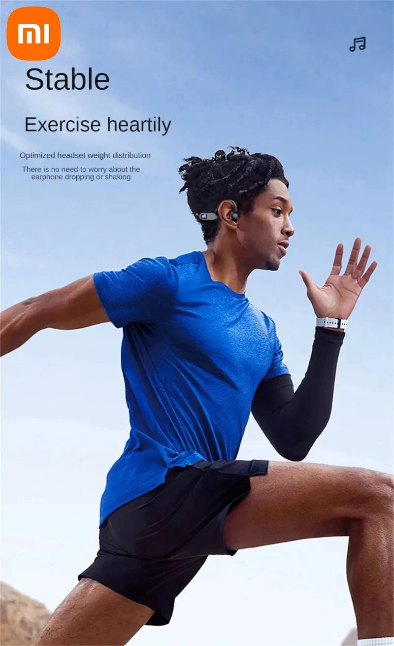 Xiaomi X7 Bone Conduction Wireless Earphone Sport Swimming Bluetooth Compatible Headphone Hand-Free With Mic For Sports Earbuds